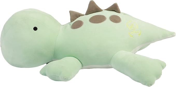 4LB Cute Weighted Stuffed Animals Plush - Calming Weighted Stuffed Animals for Anxiety 24 inch Soft Weighted Dinosaur Plush Toy Pillow for Adults and Children (Green Dinosaur)