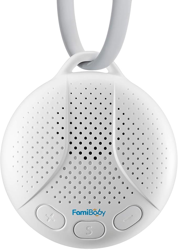 Portable Sound Machine for Baby - White Noise Machine with Night Light for Nursery | 16 Soothing Sounds | Shush | Travel | Registry Gift | Sleep Soother | Baby Shower