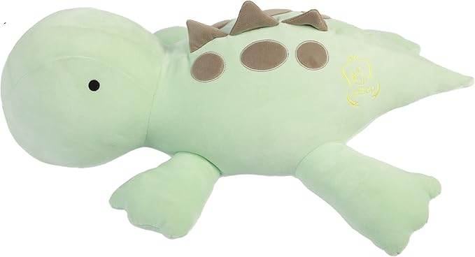 4LB Cute Weighted Stuffed Animals Plush - Calming Weighted Stuffed Animals for Anxiety 24 inch Soft Weighted Dinosaur Plush Toy Pillow for Adults and Children (Green Dinosaur)