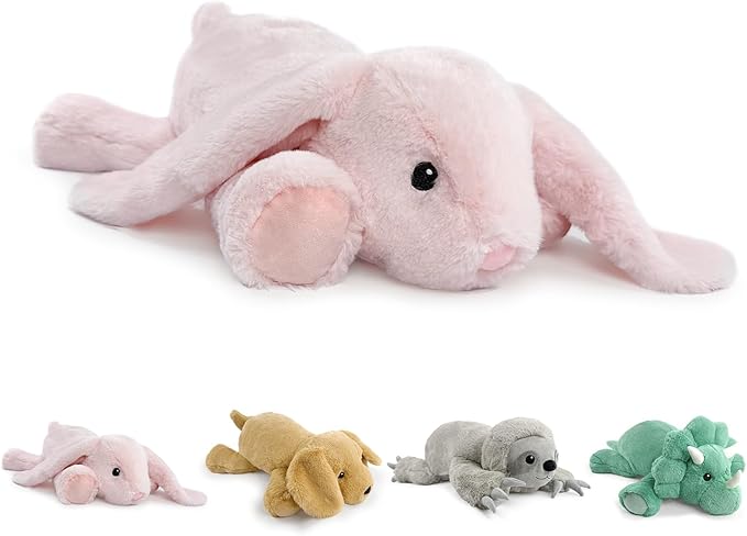 4.5 Lbs Weighted Stuffed Animals 22" Soft Pink Rabbit Plush Weighted Bunny Plush Toys for Kids and Adults Cute and Huggable Plush Toy Gifts for Comfort and Relaxation (Bunny)