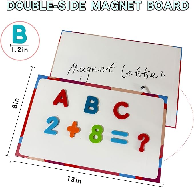 Magnetic Letters and Numbers Set – 263 Pieces Educational Toys for Kids Ages 3+ – Colorful Alphabet Magnets for Whiteboard & Fridge – Preschool Learning Resources Ideal for Homeschool & Classroom