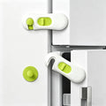 5-Pack Child Proof Refrigerator Lock with 3M Adhesive, Baby Child Safety Cabinet Locks, Kids Safety Fridge Locks for Oven Drawers Freezer Door Latches- Green