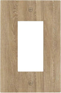 Decorative Outlet Covers Light Brown Wood Grain 1 Gang Single Rocker Light Switch Cover Plate GFCI Wall Plates Electrical Switch Plate Cover for Farmhouse Cabin Decor