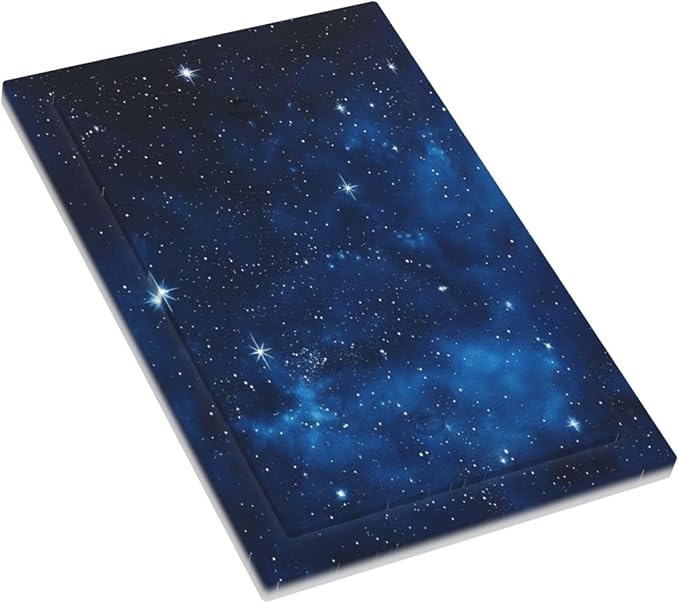 Light Switch Cover Plate Galaxy Starry Sky Universe Sparkle Stars 1 Gang Blank No Device Decorative Outlet Covers Electrical Wall Plate Switchplate for Bathroom Bedroom Decor