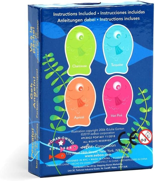 eeBoo: Color Go Fish Playing Card Game, Cards are Durable and Easy to Use, Instructions Included, Educational and Fun Learning, for Ages 3 and up