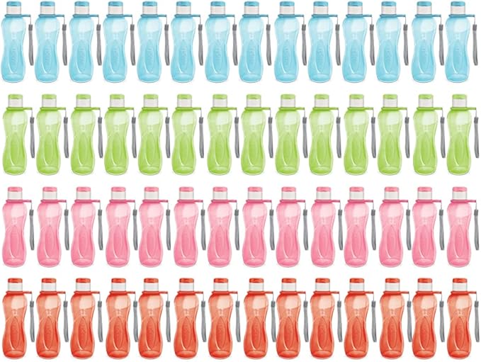 MILTON Sports Water Bottle Kids Reusable Leak-proof 25 oz 56 Set Plastic Wide Mouth Large Big Drink Bottle BPA & Leak Free With Handle Strap Carrier For Cycling Camping Hiking Gym Yoga