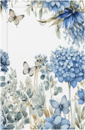 Decorative Light Switch Plate Covers Boho Blue Flowers Rustic Beige Butterfly Leaves 1 Gang No Device Switch Cover Plate Single Blank Wall Plate Switchplate Electrical Faceplate
