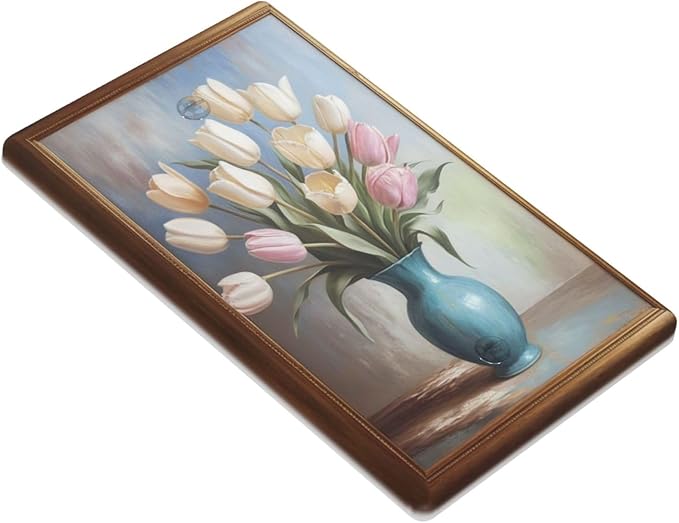 Decorative Art Light Switch Covers Tulips In Vase 1 Gang No Device Blank Switchplate Electrical Faceplate for Home Decor