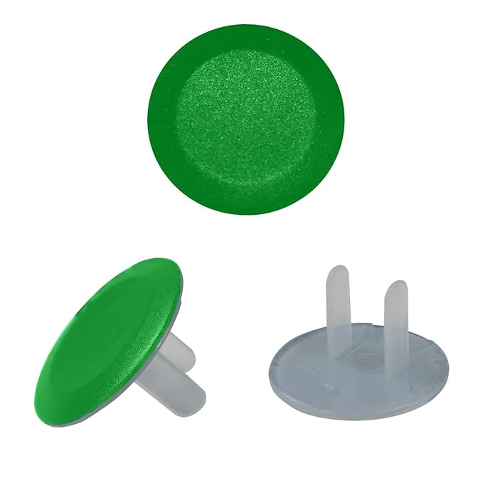 Pure Plant Green Color Outlet Covers Baby Proofing Child Proof Plug Covers for Electrical Outlets Easy Install Outlet Plug Covers