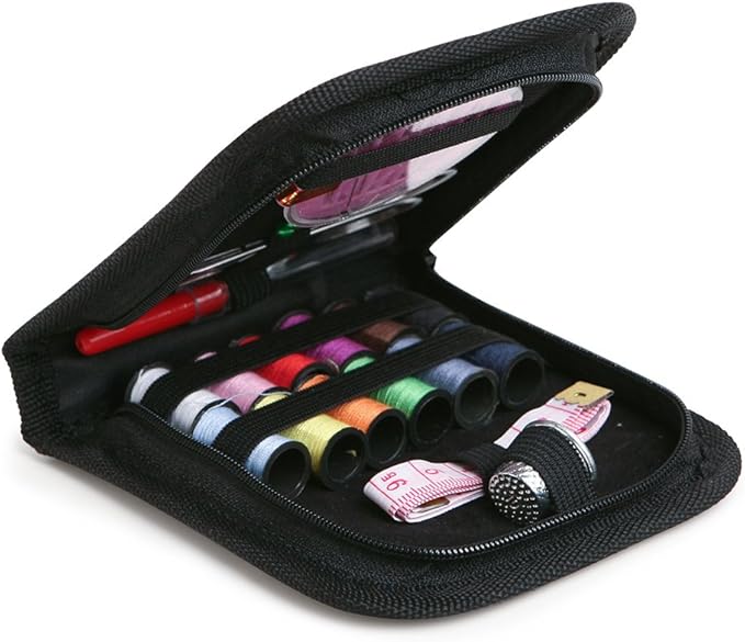 CraftLab Sewing Kits Mini Travel Sewing Kit - Portable Emergency Set with Needles, Thread, Scissors