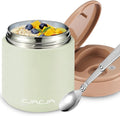Thermo for Hot Food Kids - 15.2oz, Leak Proof Insulated Food Jar, Soup Thermo, Insulated Lunch Containers, Termos Para Comida Caliente, Wide Mouth Lunch Box with Folding Spoon and Handle