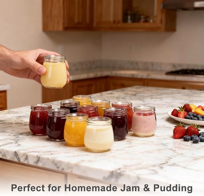 Baby Food Storage Containers,12 Pack Baby Food Containers with Lids,4 oz Glass Baby Food Jars,Small Snack Containers for Toddlers,Thickened Baby Food Storage Containers for Infant and Baby