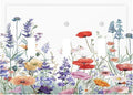 Colorful Floral Purple Lavender Flower Leaves Plants Decorative Switch Plates 3 Gang Wall Plate Triple Toggle Light Switch Cover Faceplate Electrical Wall Panels for Bed Room Living Room Decor