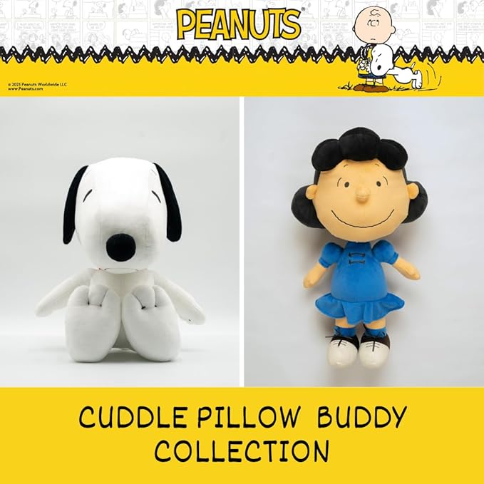 Peanuts Lucy Bedding Super Soft Plush Decorative Throw Cuddle Pillow, (Officially Licensed Product) By Franco Collectibles
