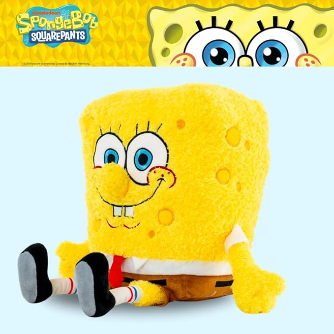 Franco Calm Spongebob Squarepants Bedding Super Soft Plush Calming 3Lb Weighted Cuddle Pillow Buddy, Comfort Pillow, (Officially Licensed Product)