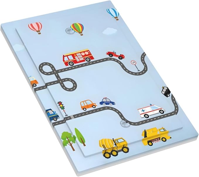 Road Construction Car Truck Hot Air Balloon Light Switch Cover Plate 1 Gang No Device Blank Electrical Wall Plates Faceplate Decorative Switch Plate Covers for Nursery Kids Room Decor
