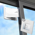 STERGDE Sliding Door Lock 4 Pack, Prevent children from opening sliding doors, sliding door baby proof, Easy To Install, For Sliding Glass Doors, Sliding Windows, Sliding Closets, Etc（Grey）