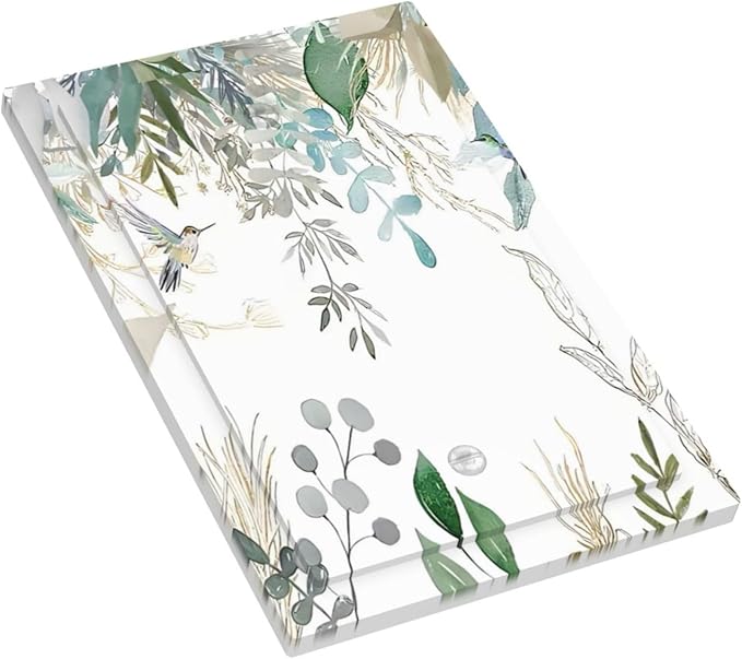 Green Tropical Palm Leaves Flower Plants Hummingbird Light Switch Cover Plate 1 Gang No Device Blank Electrical Wall Plates Faceplate Decorative Switch Plate for Bed Room Living Room Decor