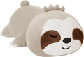 SQEQE Weighted Sloth Plush, Weighted Sloth Stuffed Animal, Cute Sloth Plushies Sloth Pillow Toy Gift for Kids Adults Brown 9.8 Inch, 0.8 Lbs