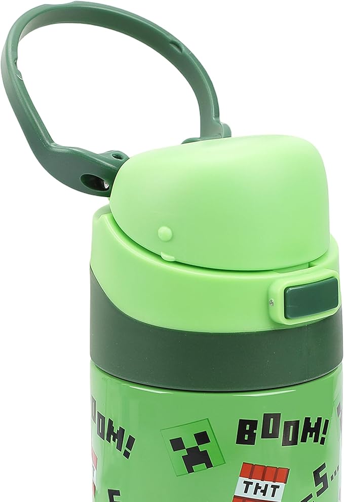 Minecraft Boom Green 24 Oz Stainless Steel Water Bottle