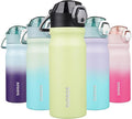 BJPKPK Insulated Water Bottle 18oz Stainless Steel Water Bottles with Straw and Carry Handle Double Wall Metal Thermal Flask,Macaron Green