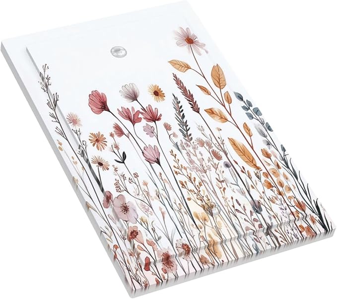 Light Switch Cover Plate Spring Floral Pink Wildflower Leaves Plants 1 Gang No Device Blank Electrical Wall Plates Faceplate Decorative Switch Plate For Home Bed Room Decor