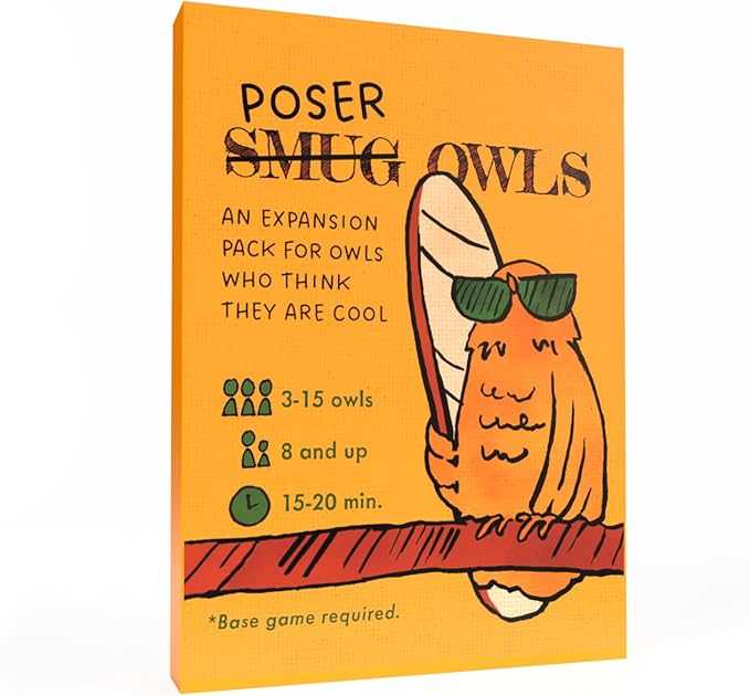 Runaway Parade Games Smug Owls Card Game Expansion Pack Bundle - a Hilarious & Creative Riddle-Solving Party Game | 3 Expansion Packs | 15-20 min | 3-15 Players | Base Game Required