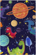 Galaxy Starry Astronaut Dinosaur 1 Gang No Device Wall Plate Decorative Blank Light Switch Cover Switchplate Electrical Faceplate for Bathroom Home Bedroom Art Decor