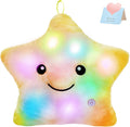 WEWILL 13'' Creative Twinkle Star Glowing LED Night Light Plush Stuffed Animals Toys Birthday Christmas Holiday Valentines Gifts for Toddlers Girls(Yellow)