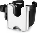 Accmor Stroller Cup Holder with Phone Holder, Bike Cup Holder, Universal Cup Holder for Uppababy Nuna Doona Strollers, 2-in-1 Cup Phone Holder for Stroller Bike Accessory