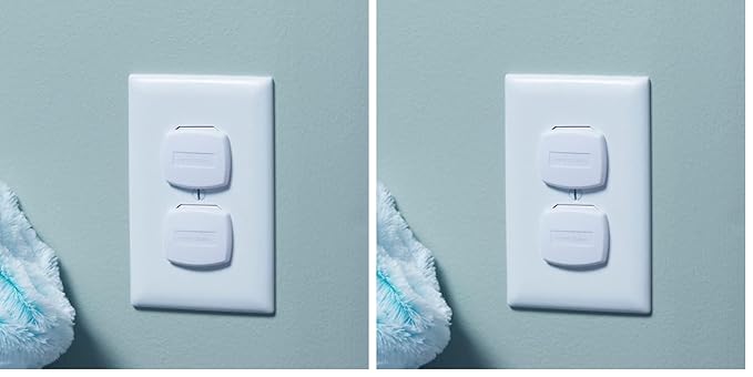 Toddleroo by North States Plug Protectors | Fits Two and Three pronged outlets for Quick Coverage in Seconds | Baby proofing with Confidence 36 Count (Pack of 2), Soft White