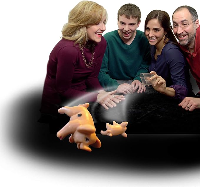 Winning Moves Pass The Pigs Games USA, a Hilarious Pig Dice Game, Family Favorite for Over 40 Years, for 2 or More Players, Ages 7+ (1046)