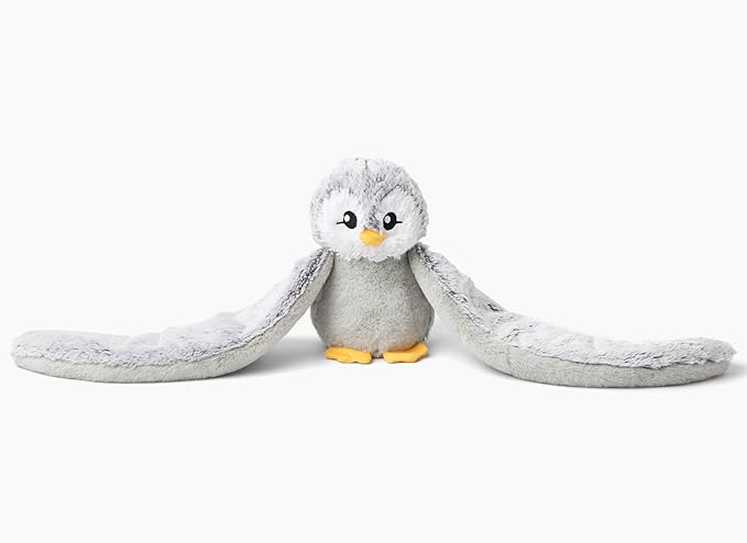 HUGIMALS Hugarounds Pax the Penguin 2.5 lb Microwaveable & Freezable Weighted Plush Neck & Shoulder Wrap | Soothing, Comforting Hugs for Self-Care & Relaxation | Unscented for Ages 2+