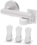 Inaya Child Proof Door Lever Lock - Door Handle Lock - 3M Adhesive - Minimalist Design - No Drilling Child Safety Door Handle Locks (3 Pack)