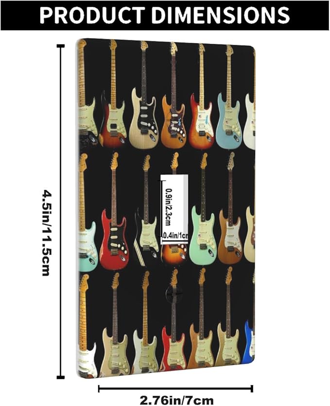 Modern Guitar Light Switch Cover Plates Music Rock And Roll Guitar Musical Single Toggle Wall Plate 1 Gang Lightswitch Cover Home Decorative Office 4.5"x 2.76"