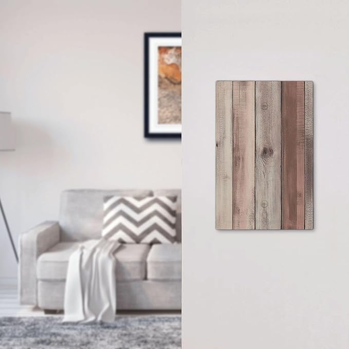 Light Switch Cover Plate Vintage Natural Wood Rustic Cinnamon 1 Gang No Device Blank Electrical Wall Plates Faceplate Decorative Switch Plate For Farmhouse Cabin Decor