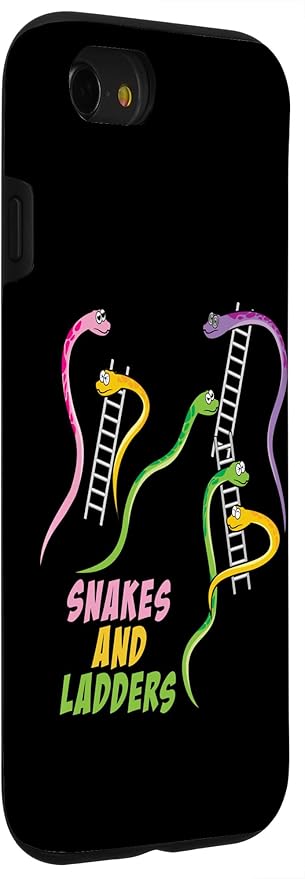 iPhone SE (2020) / 7 / 8 Snakes and Ladders Humor Board Game Gamer Womens Men Kids Case