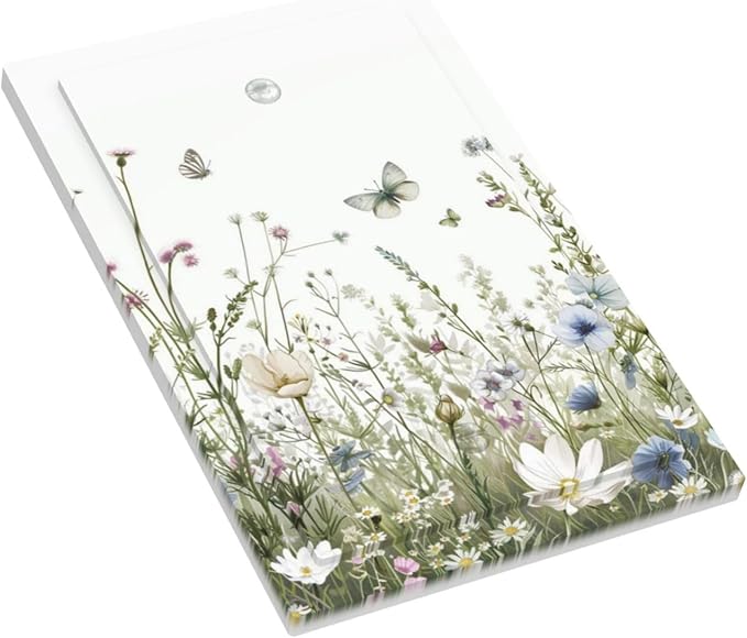 Colorful Wildflowers Daisy Plant Butterfly Floral Light Switch Cover Plate 1 Gang No Device Blank Electrical Wall Plates Faceplate Decorative Switch Plate for Bed Room Living Room Decor