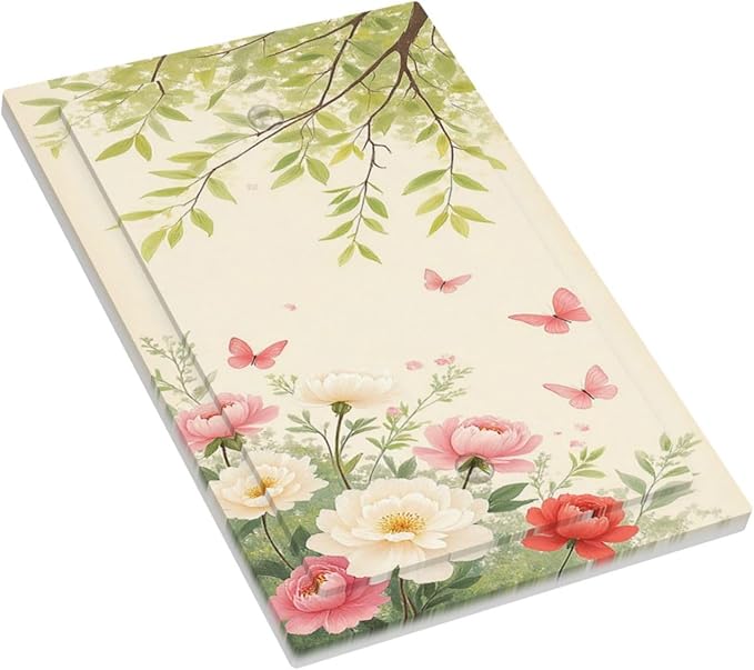 Light Switch Cover Plate Garden Flowers Green Leaves And Butterflies 1 Gang No Device Blank Electrical Wall Plates Faceplate Decorative Switch Plate for Bedroom Cabin Decor