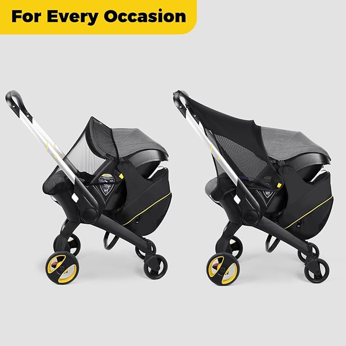 Storage Bag for Doona Infant Car Seat Stroller, Large Capacity Diaper Bag, Wearable Backpack, Stroller Organizer, Easy Access Zipper, Water-Repellent Lightweight Baby Travel Essentials Organizer