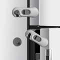5-Pack Child Proof Refrigerator Lock with 3M Adhesive, Baby Child Safety Cabinet Locks, Kids Safety Fridge Locks for Oven Drawers Freezer Door Latches- Grey