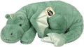 ARELUX Giant Weighted Winged Dragon Plush Toy - 35.4" 5lbs Soft Stuffed Animal for Comfort, Pterosaur Plushie Fuzzy Dinosaur Pillow Plushies Cuddly Removable and Washable Green