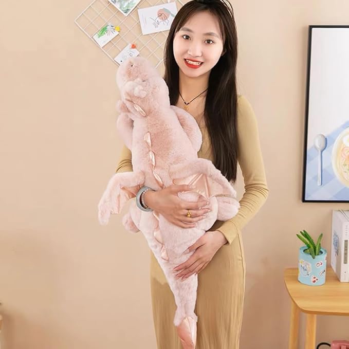 Weighted Stuffed Animals 10Lbs 35.4", Weighted Dragon Stuffed Animal for Kids and Adults, Heavy Weighted Stuffed Animals for Comfort and Relaxation. Blue, Pink, and Green Available