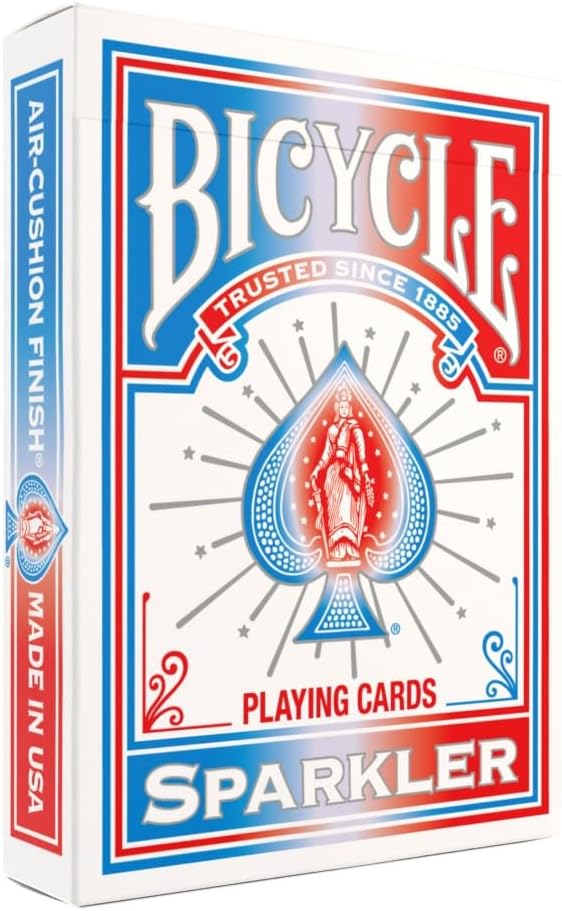 Bicycle Sparkler Playing Cards – Made in USA - Tribute to American Flag & Dazzling Fireworks Deck, Bold Patriotic Collectible Card Set for Fourth of July Parties, Americana Gifts, Family Game Night