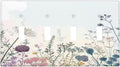 Colorful Wildflower Watercolor Dandelion Floral Light Switch Covers Quad Toggle Electrical Faceplate 4 Gang Wall Plate Decorative Switch Plates For Cabin Home Decor