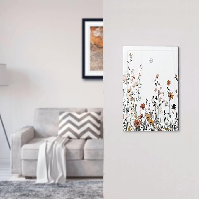 Light Switch Cover Plate Vintage Wildflower Colorful Plants Floral 1 Gang No Device Blank Electrical Wall Plates Faceplate Decorative Switch Plate For Bed Room Living Room Decor
