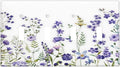 Lavender Wildflowers Purple Flowers Plant Floral Light Switch Covers Quad Toggle Electrical Faceplate 4 Gang Wall Plate Decorative Switch Plates Cover for Bedroom Living Room Decor