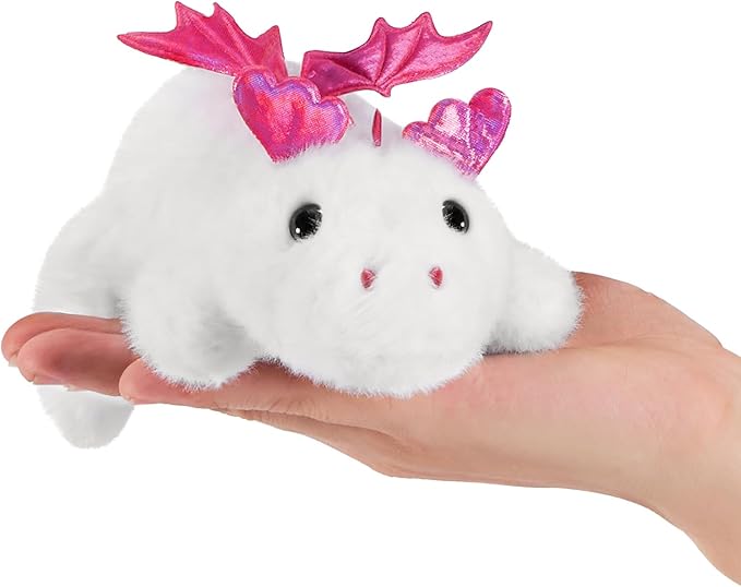PEACH CAT Dragon Plush Cute Dragon Stuffed Animal Small Plushies Toys Gifts for Kids White