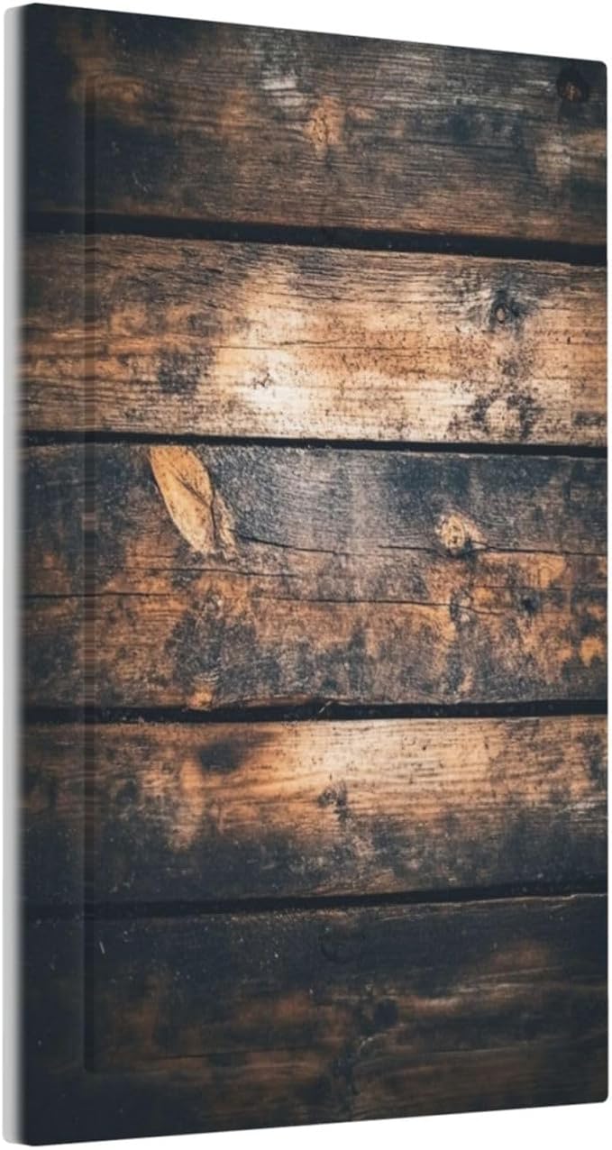 Light Switch Cover Plate Brown Vintage Wooden Board Rustic Wood 1 Gang No Device Blank Electrical Wall Plates Faceplate Decorative Switch Plate For Farmhouse Cabin Decor