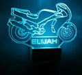Night Light Multi Color Personalized LED Plug-in, Ultra-Slim Touch Night Light Smart Dusk to Dawn Sensor, Kids Children's Bedroom Kitchen Bathroom Hallway Play Room Variations (Motorcycle)